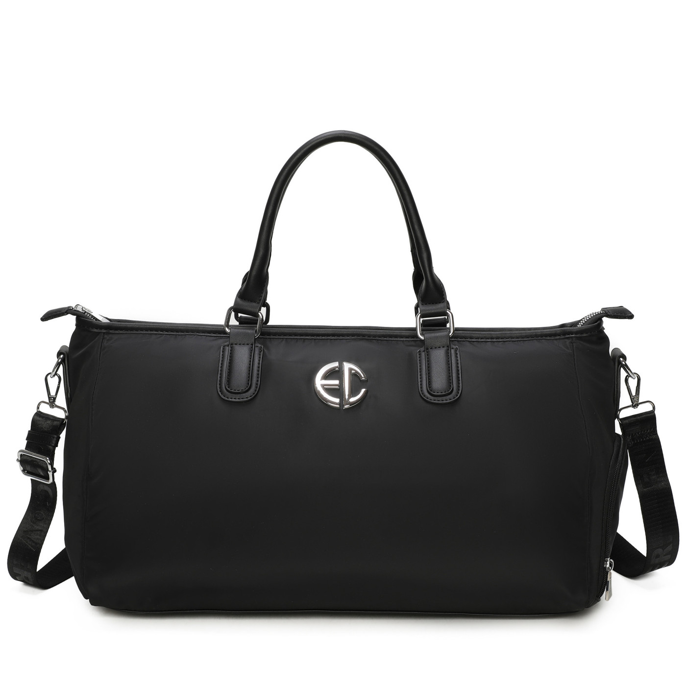 Shopper Bag with Silver Detail