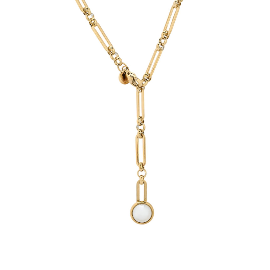 Collana in acciaio perla GB