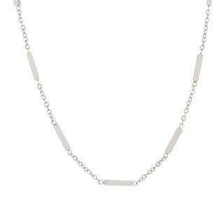 Steel cylinder necklace GB