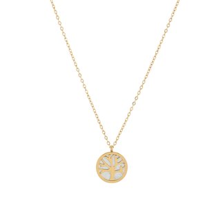Collier en acier arbre de la vie GB