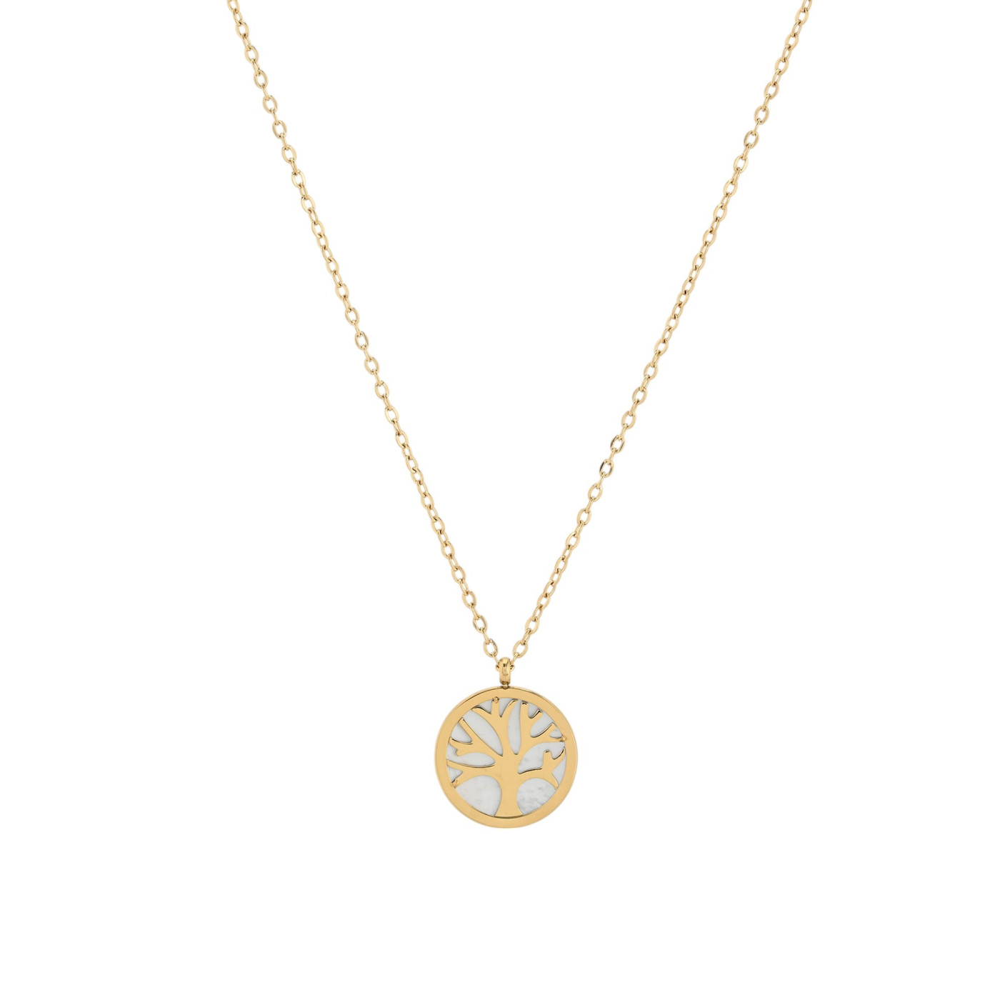 Collier en acier arbre de la vie GB