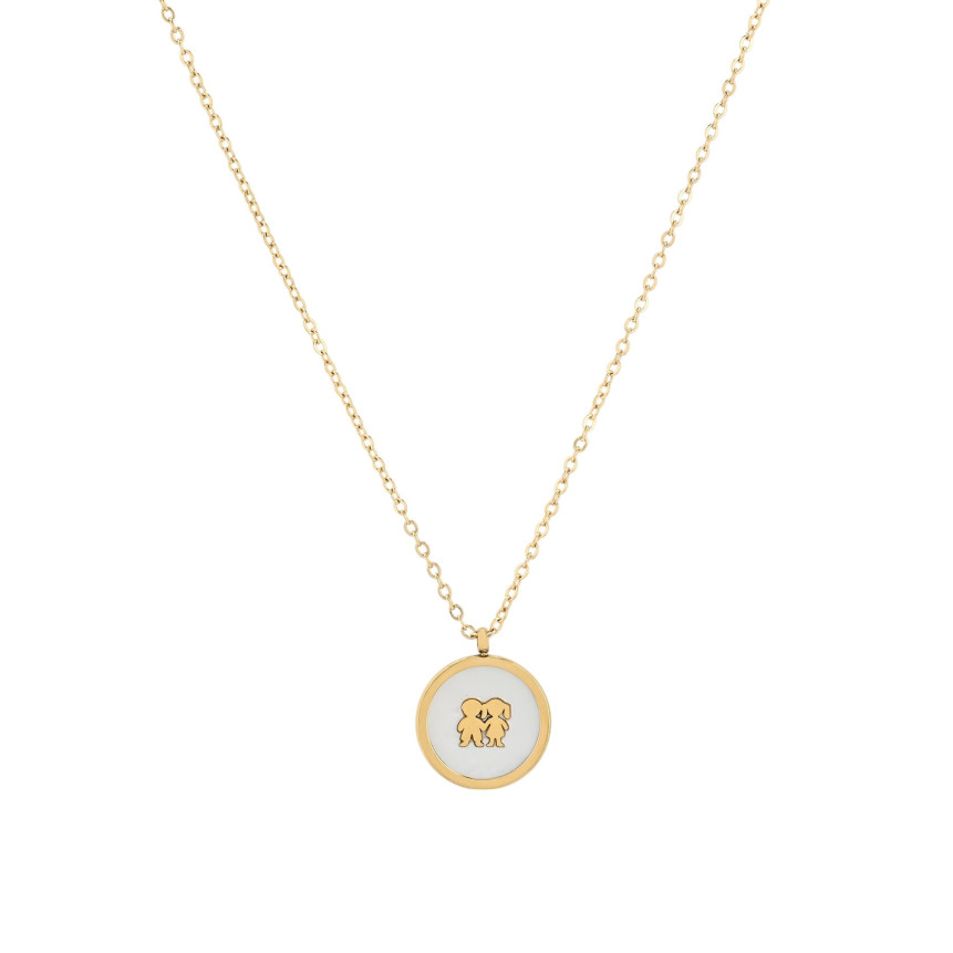Collar en acero pareja GB