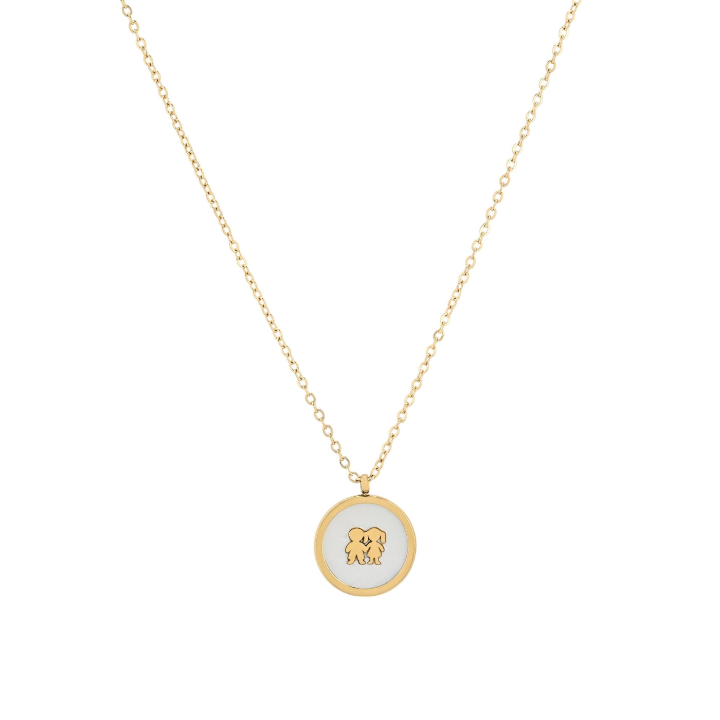 Collier en acier couple GB