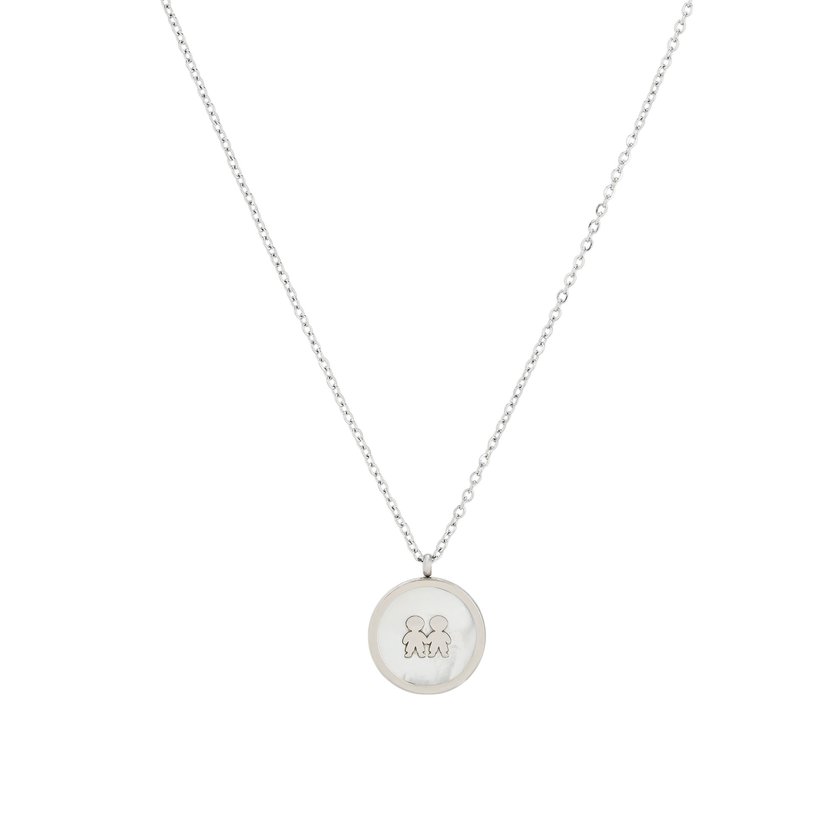 Collar acero dos niños GB