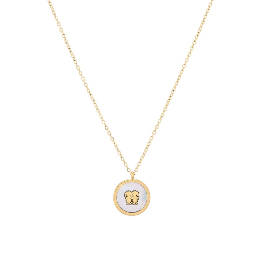 Collana di acciaio due ragazze GB