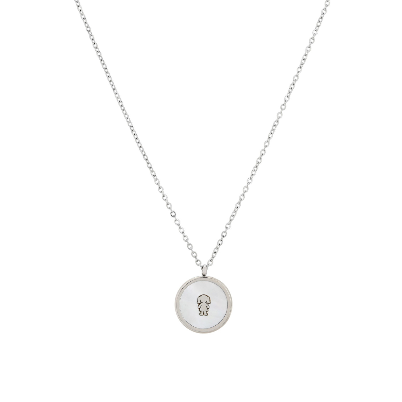Girl steel necklace GB