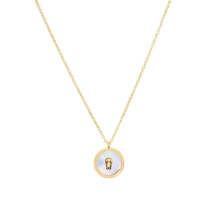 Collier acier fille GB