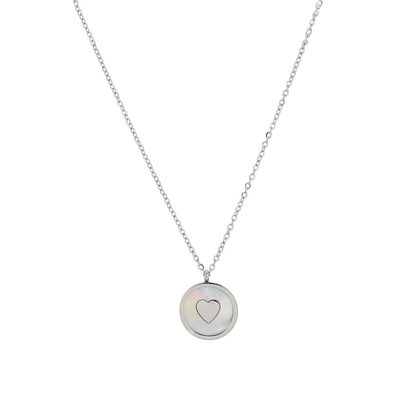 Collana cuore in acciaio GB