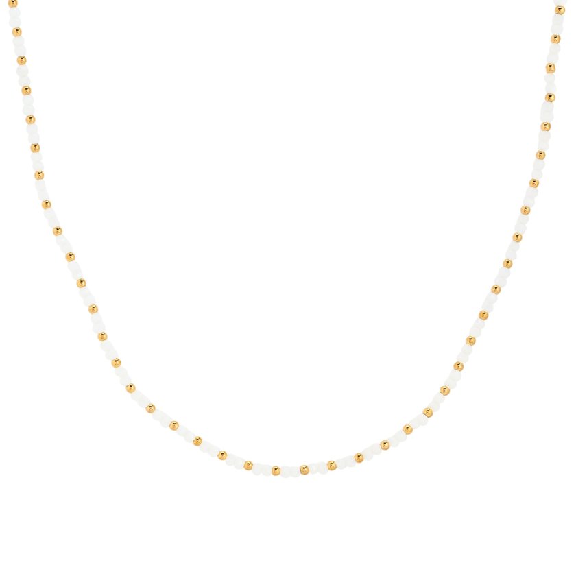 Collar acero con piedras coloridas GB