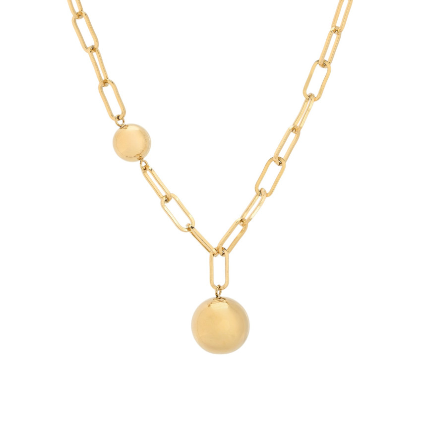 Collier à liens acier avec boules GB