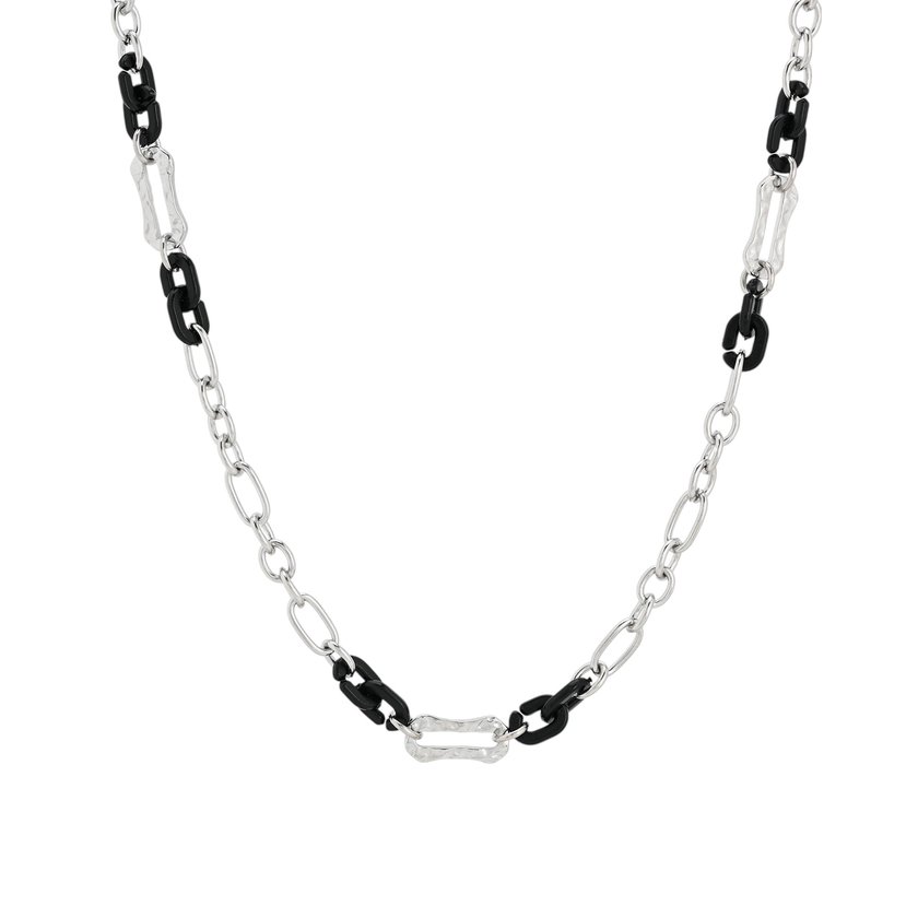 Collar de acero con cadena y eslabones GB