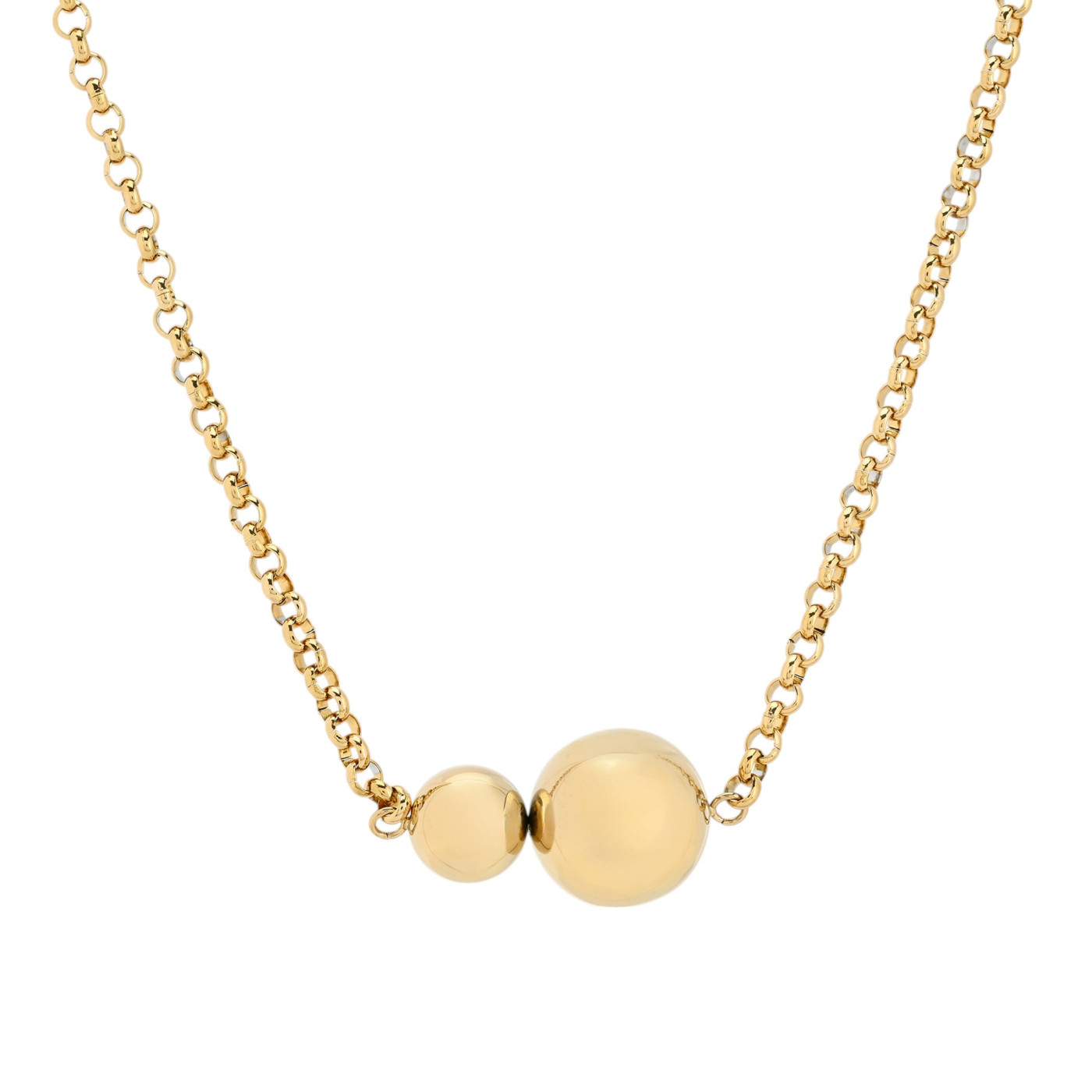 Collana in acciaio con sfere GB