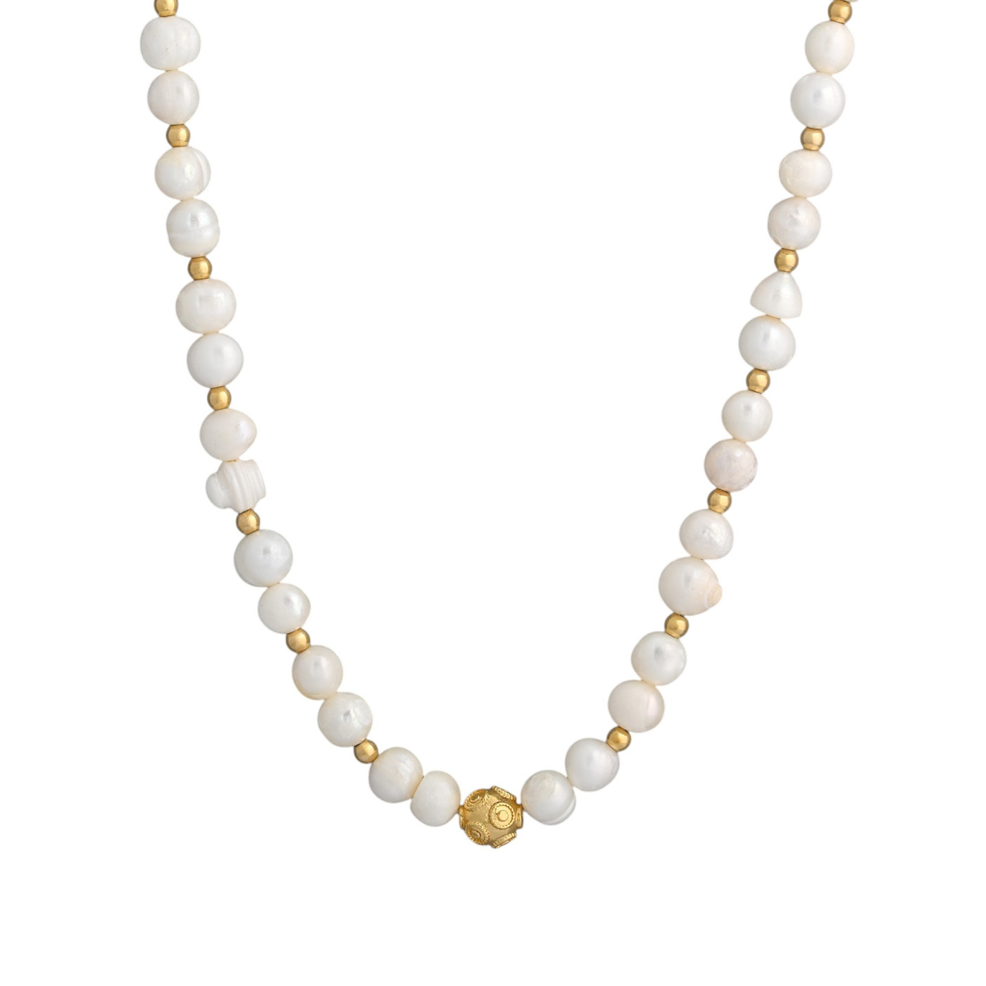 Collana perle in bagno oro bola de viana GB