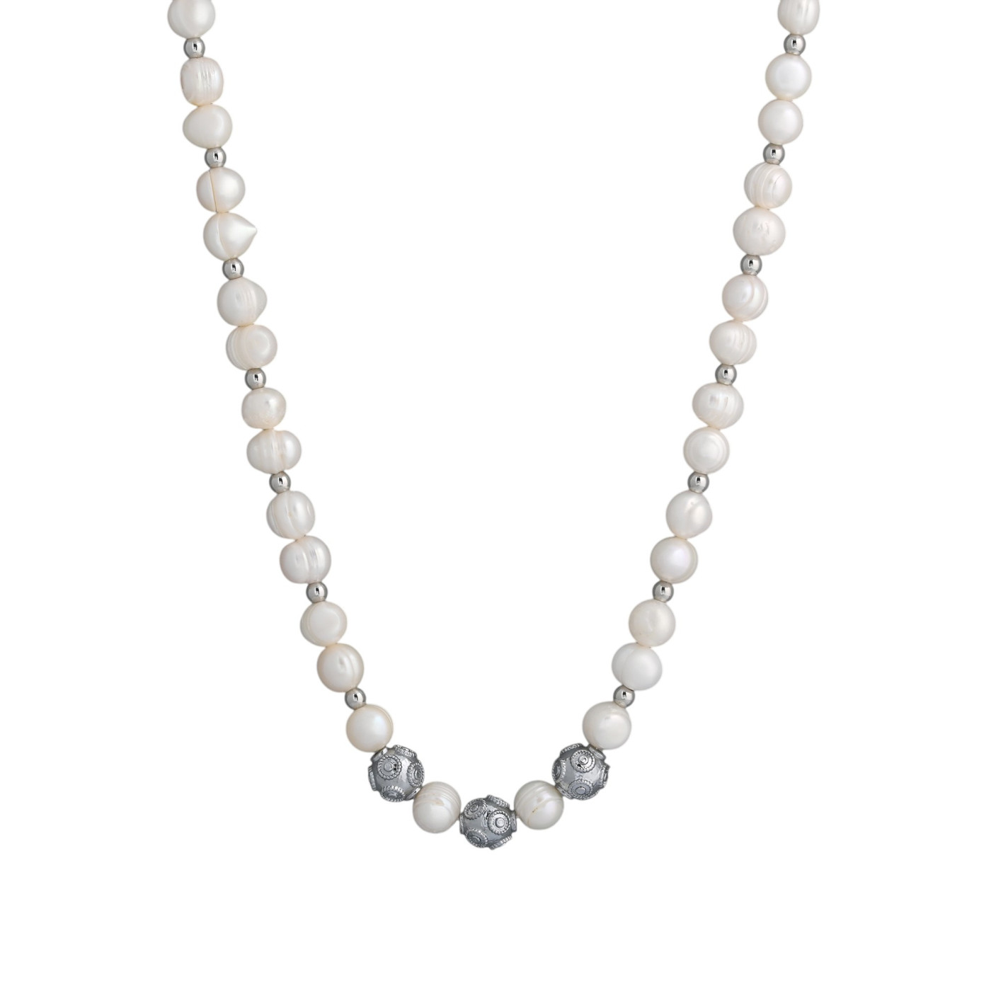 Collier perles en plaqué or bolas de viana GB