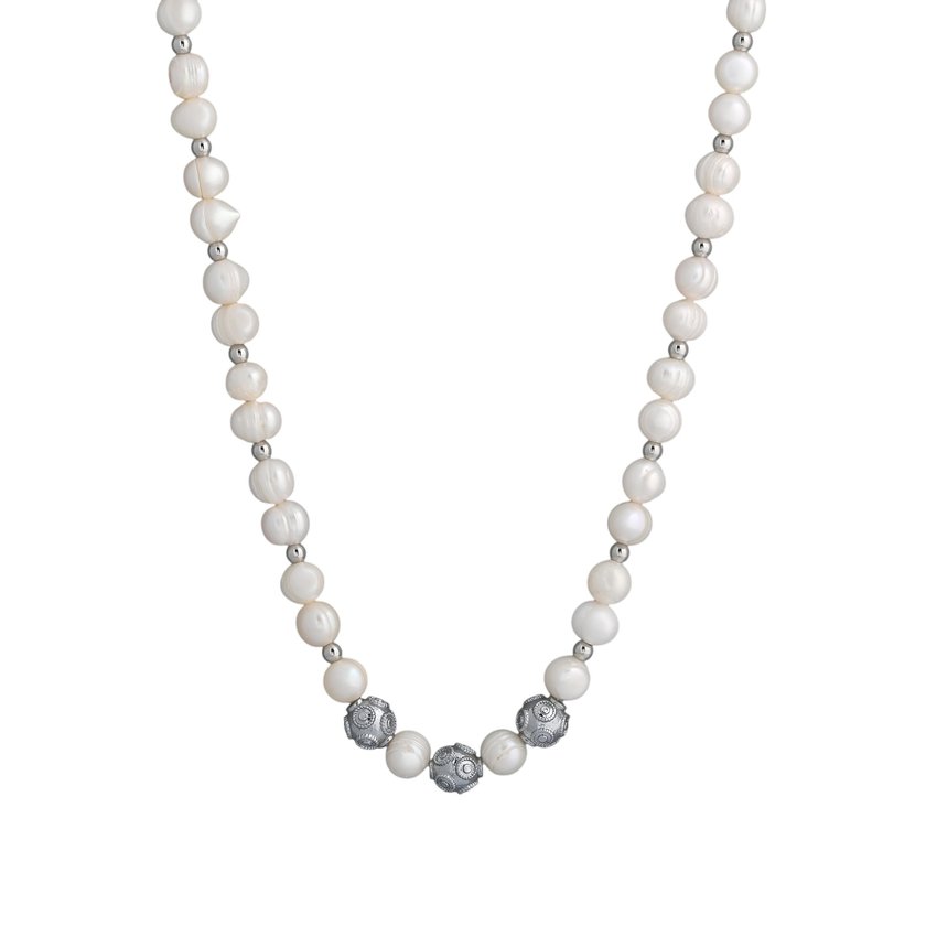 Collier perles en plaqué or bolas de viana GB