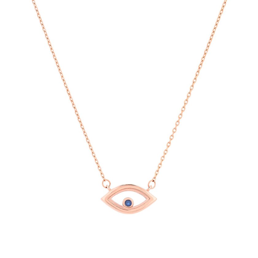 Collar semi joyas ojo GB