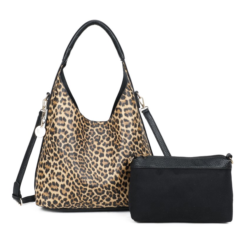 Sac à main à bandoulière imprimé animal