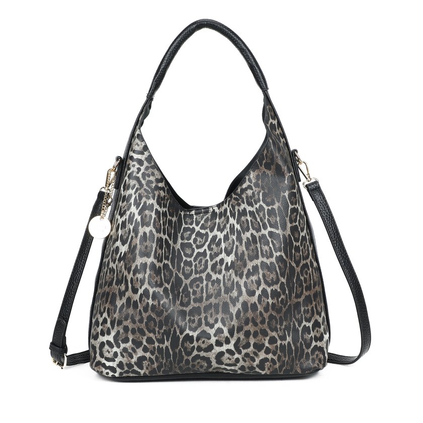 Sac à main à bandoulière imprimé animal