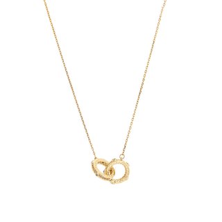 Semi precious necklace circles GB