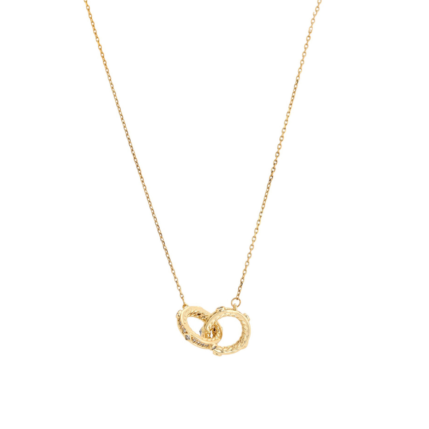 Collar semi joya circulos GB
