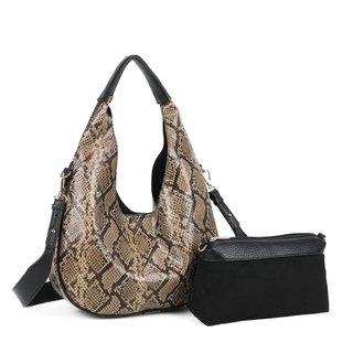 Bolso de hombro con estampado animal
