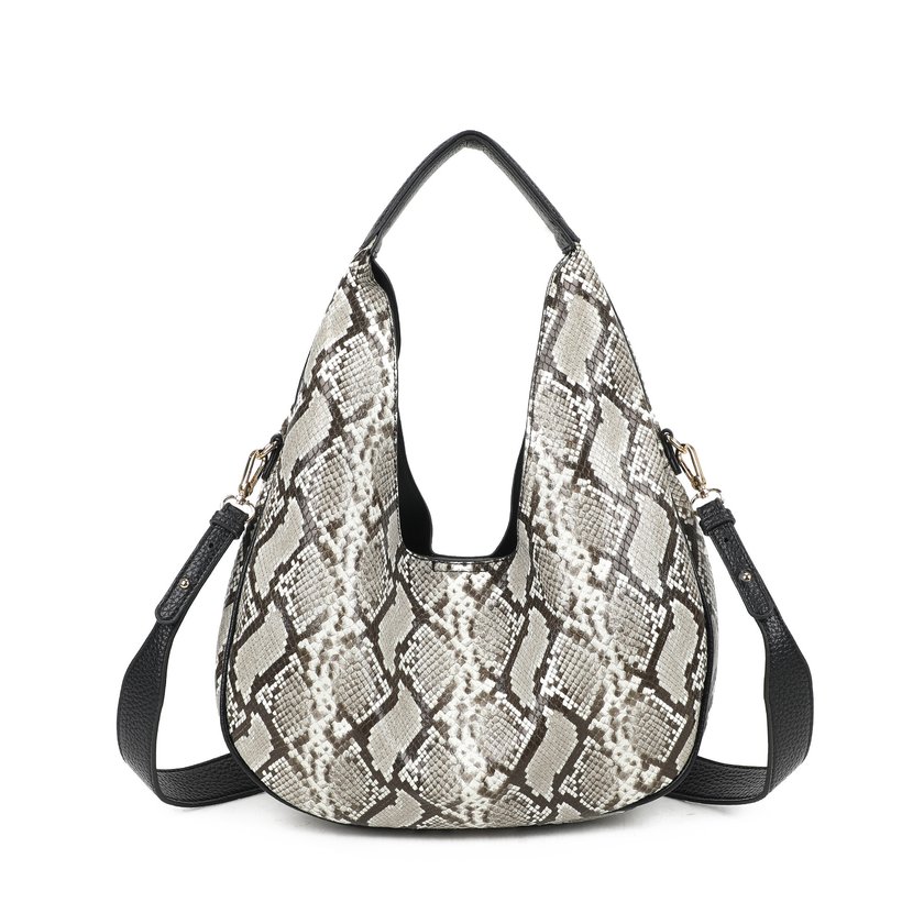 Bolso de hombro con estampado animal