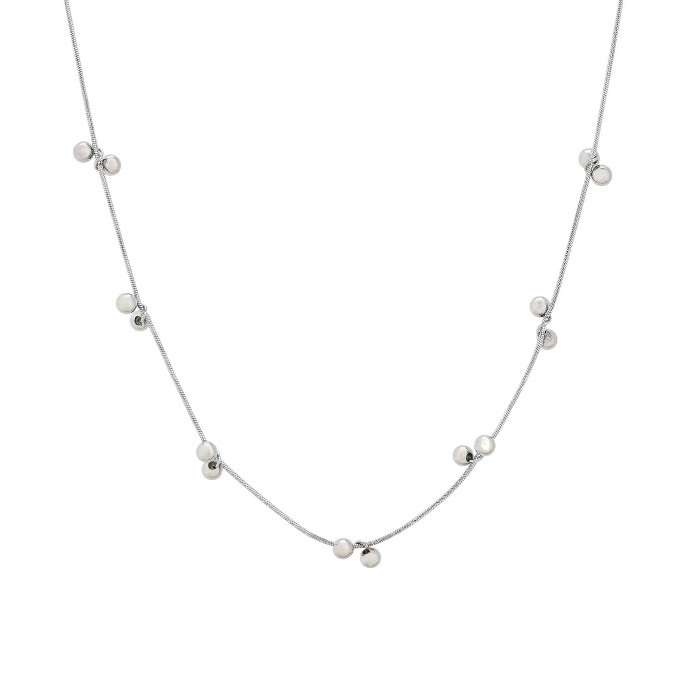 Collier en acier avec pois GB