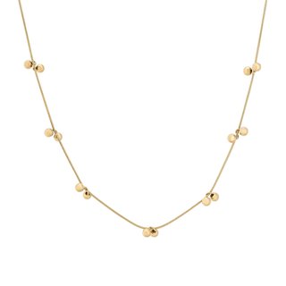 Steel necklace with ball pendants GB