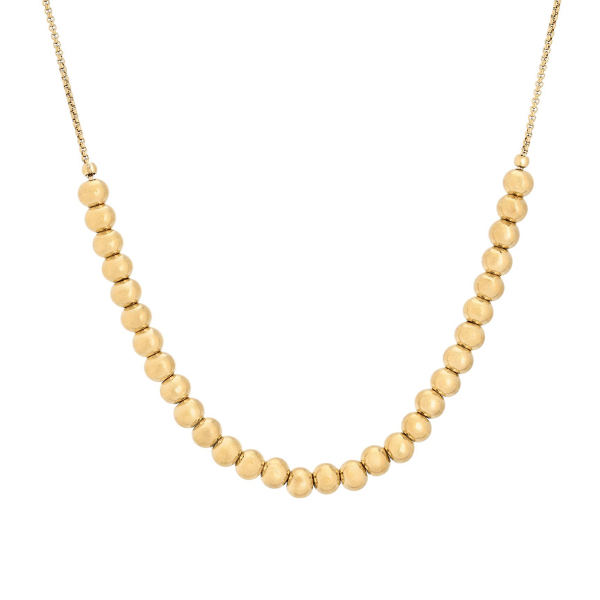 Collier en acier boules GB
