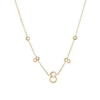 Colar em aço básico com pérolas GB