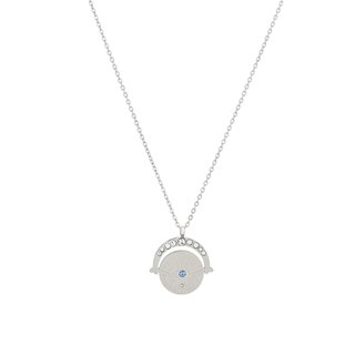 Collar en acero ojo y circonitas GB