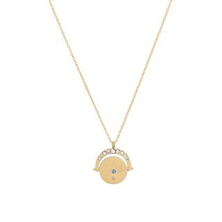 Collier en acier oiel et zirconias GB