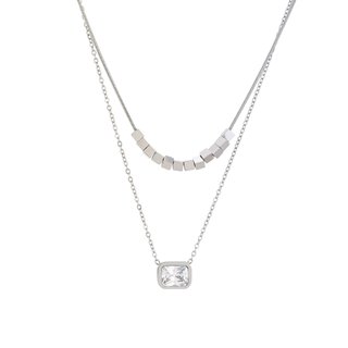 Doble collar de acero rectangular GB