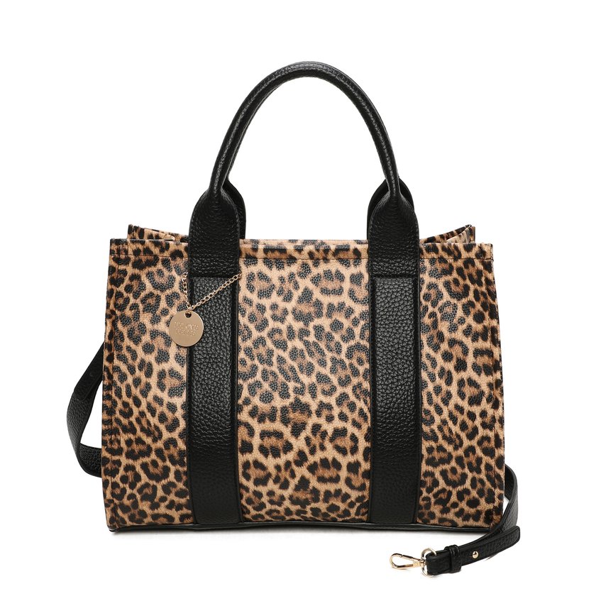 Sac à main Shopper imprimé animal