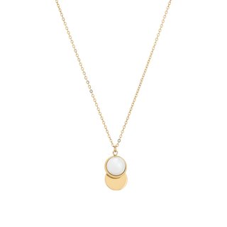 Collier en acier perle rond GB