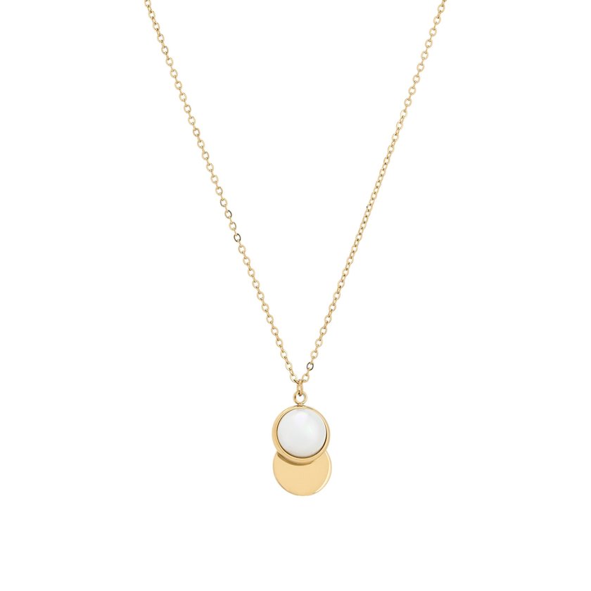 Collier en acier perle rond GB