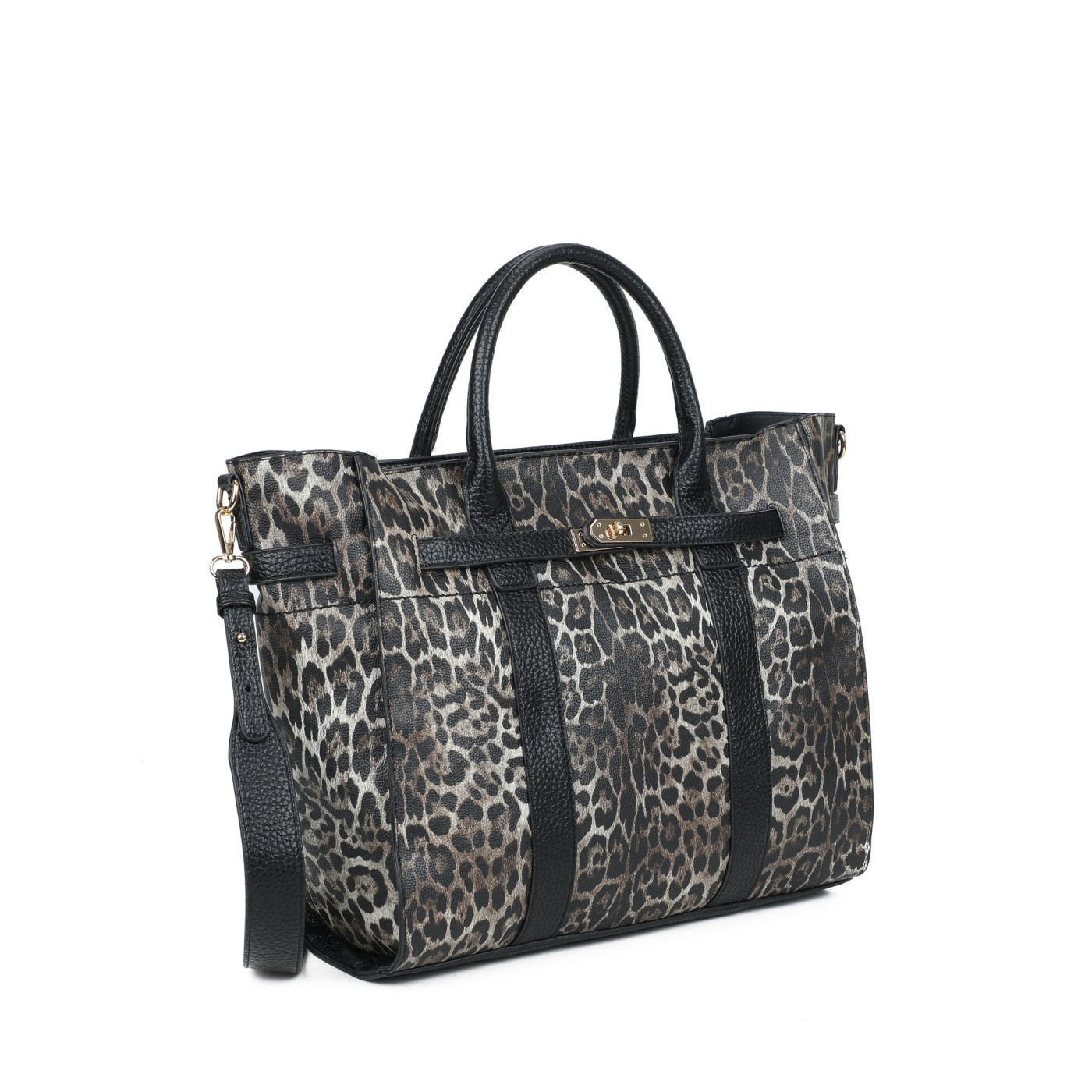 Mala Shopper com estampado animal