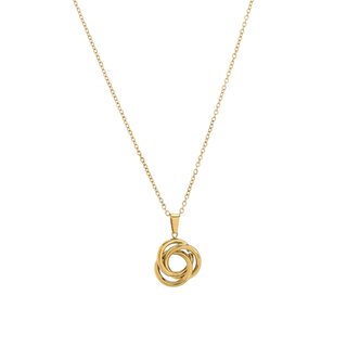 Collier en acier avec liens entrelacés GB