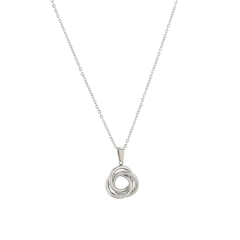 Collier en acier avec liens entrelacés GB