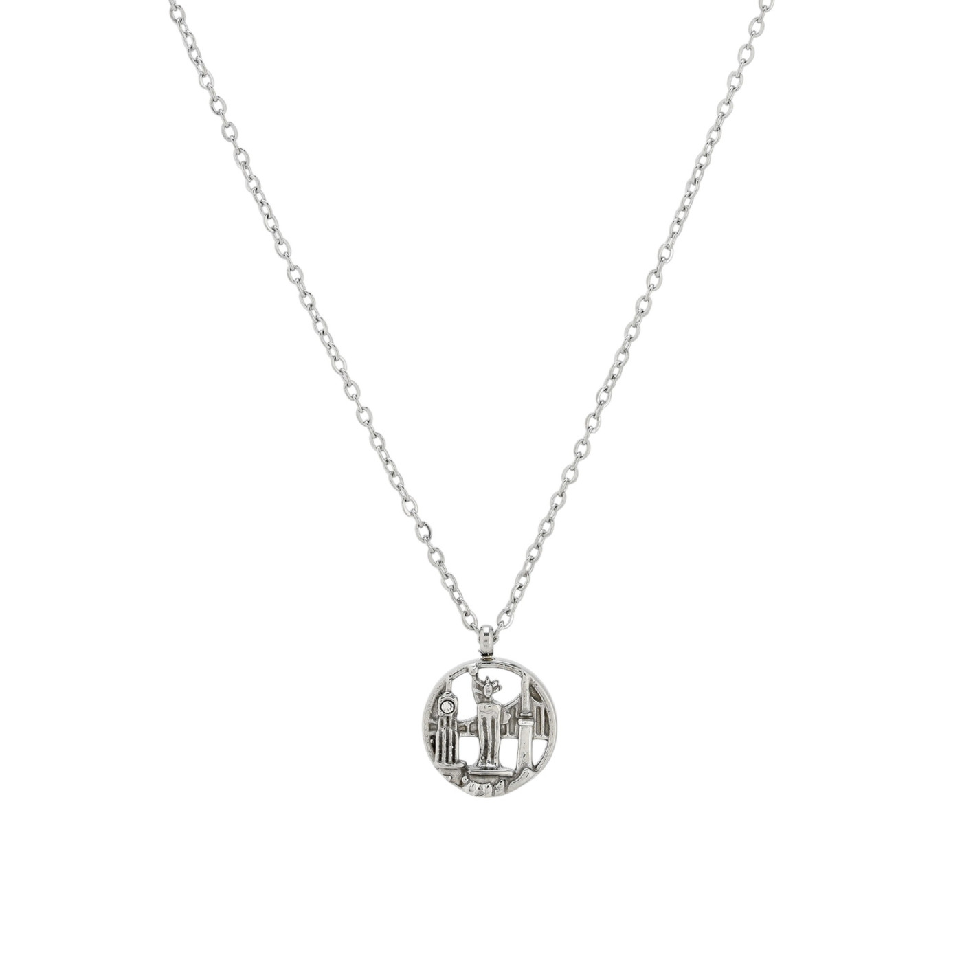 Steel necklace New York GB