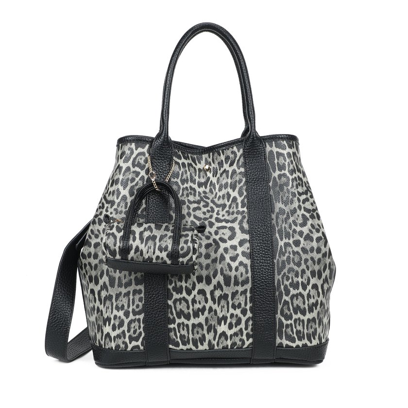 Sac à main Shopper imprimé animal