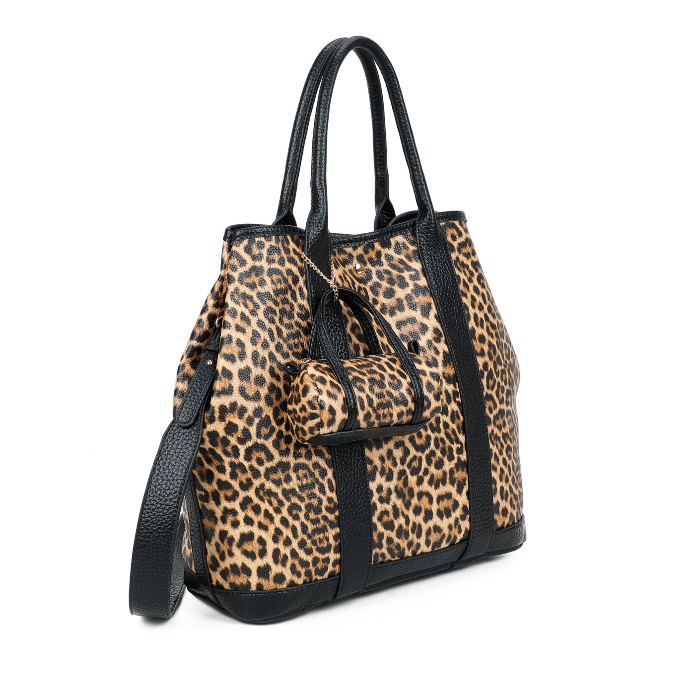 Borsa Shopper con stampa animale