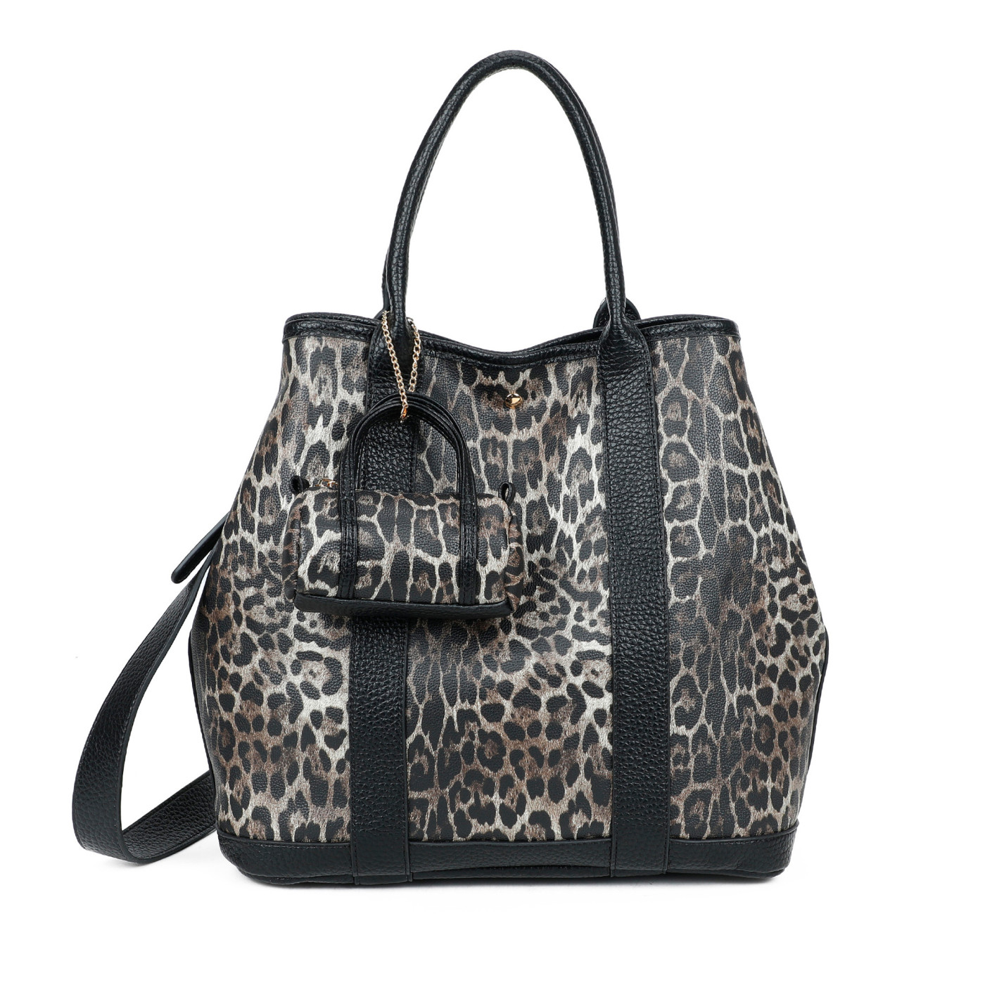 Borsa Shopper con stampa animale