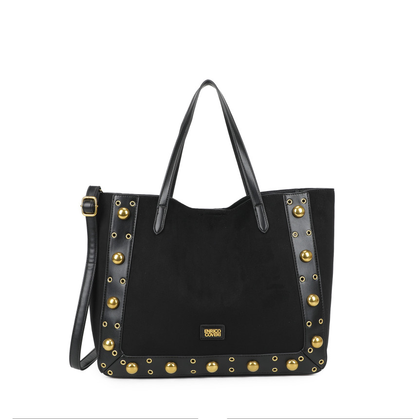 Sac à main Shopper avec détails dorés
