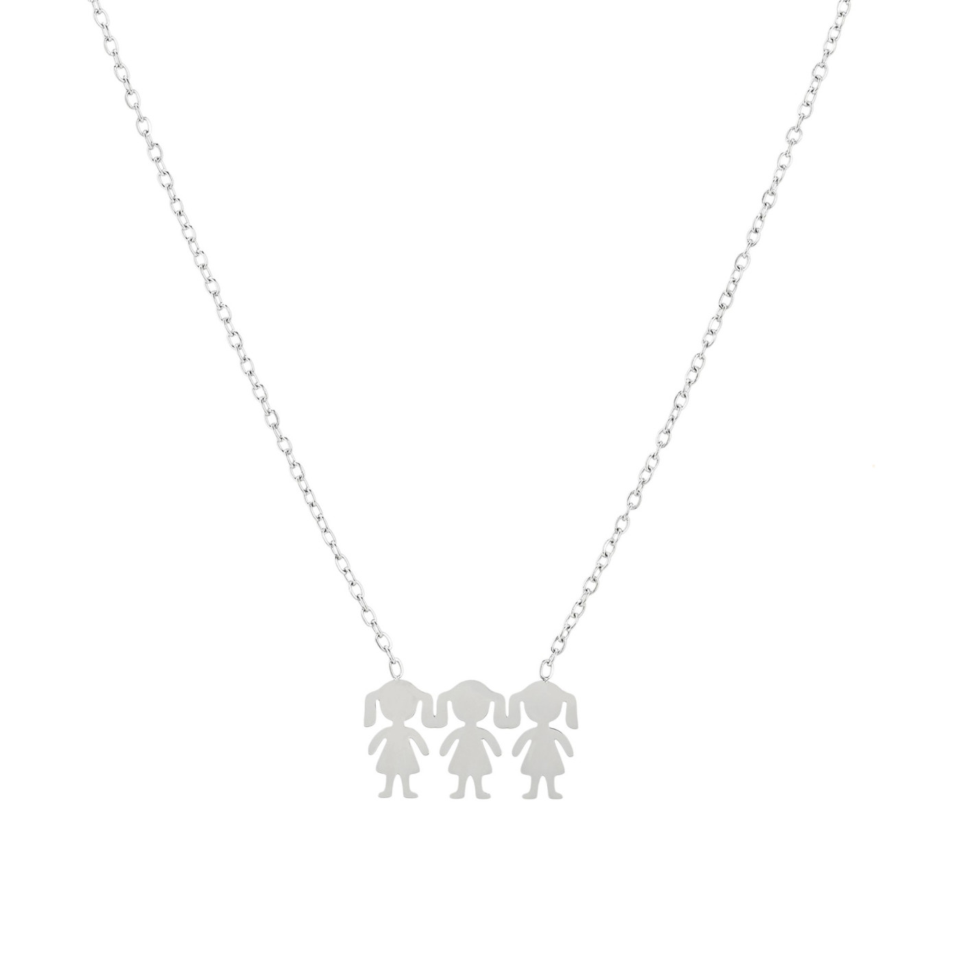 Delicate necklace with three girls