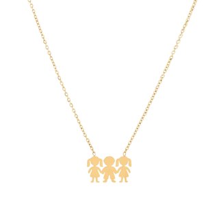 Colar Delicate duas meninas e um menino