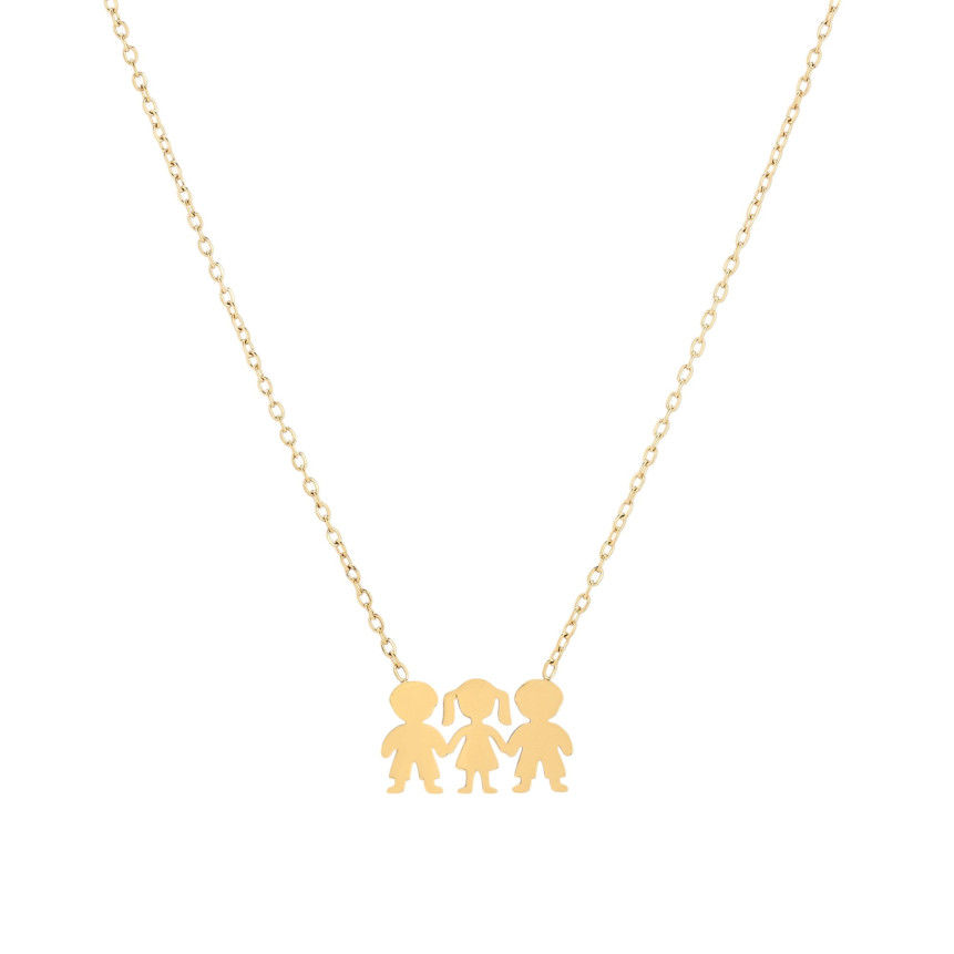 Collier Delicate deux garçons et une fille