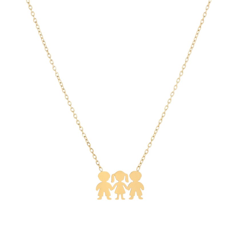 Collier Delicate deux garçons et une fille