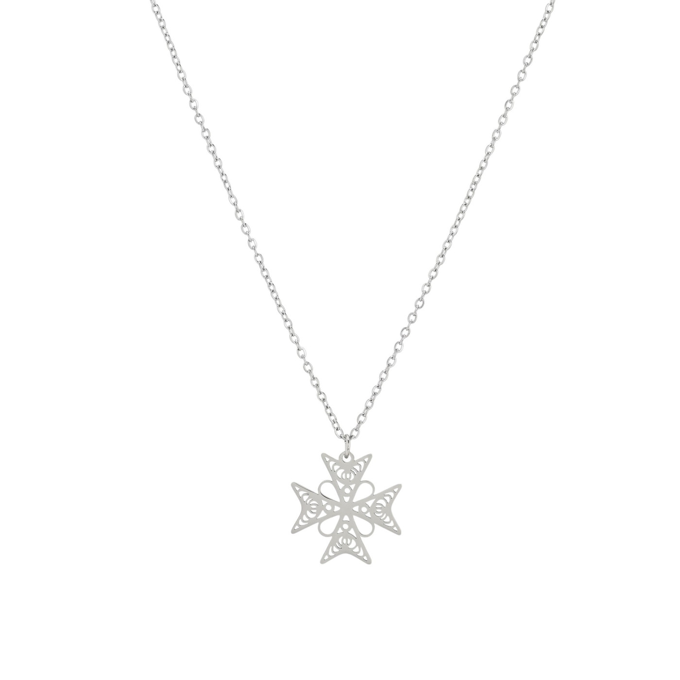 Glamour necklace with Maltese cross
