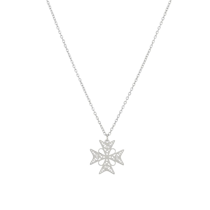 Glamour necklace with Maltese cross